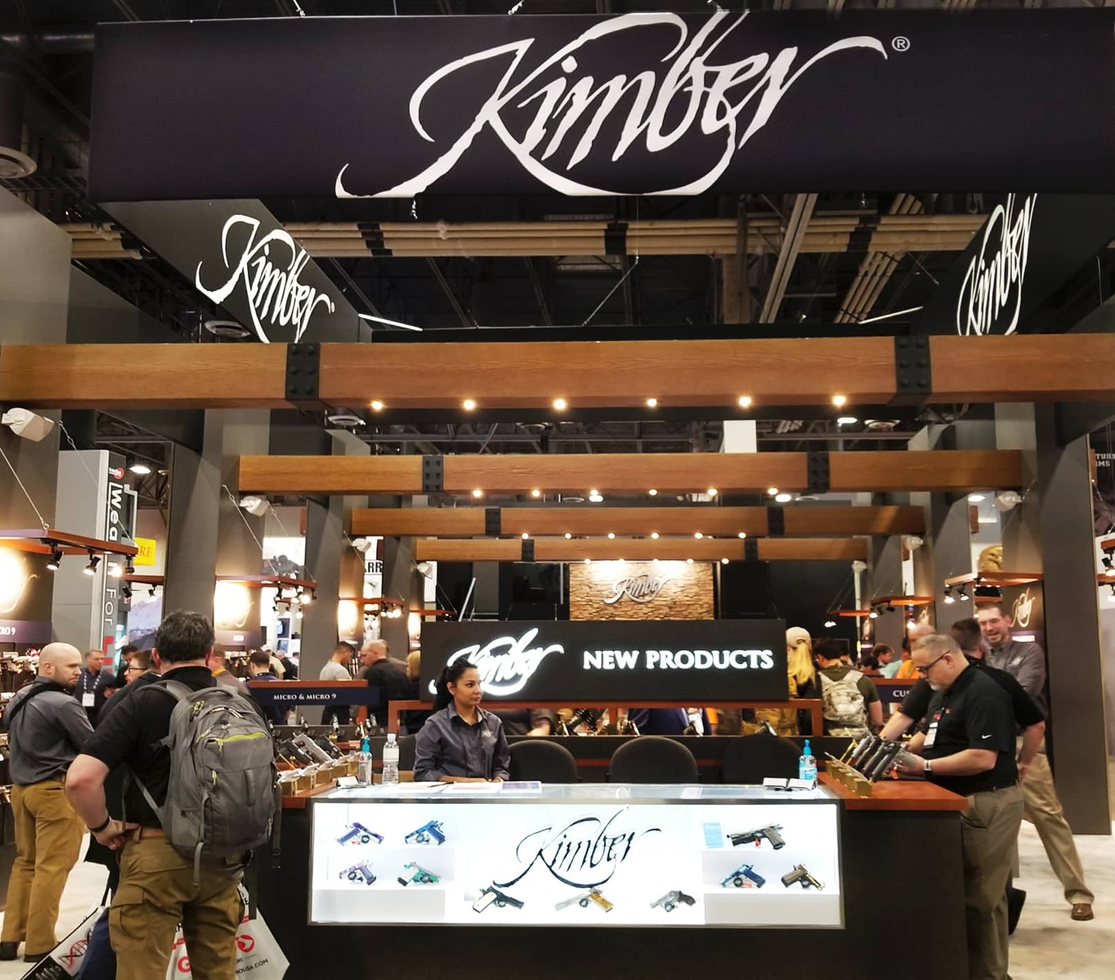 The Kimber booth at the SHOT Show.